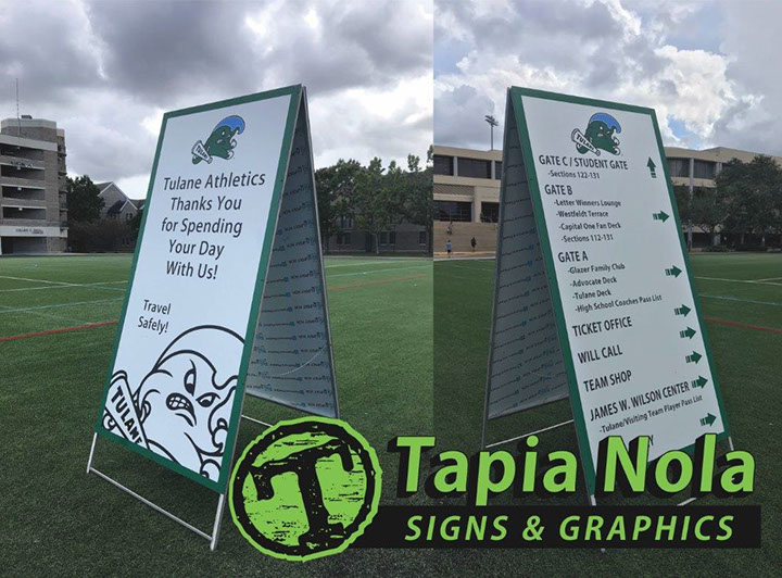 Directional Signs - Room Number Signs - New Orleans - Nola - Corrugated Signs - Political Signs - Festival Signs - Large Format Printing Banners